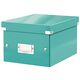 Cutie depozitare mica, 220x160x282 mm, turcoaz, LEITZ WOW Click&Store, Culoare: Turcoaz-