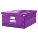 Cutie organizare mare, 369x200x482 mm, carton, mov, LEITZ WOW Click&Store, Culoare: Mov-