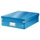 Cutie organizare medie, 280x100x370 mm, carton, albastru, LEITZ WOW Click&Store, Culoare: Albastru-