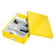 Cutie organizare medie, 280x100x370 mm, carton, galben, LEITZ WOW Click&Store, Culoare: Galben-[2]