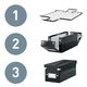 Cutie organizare medie, 280x100x370 mm, carton, mov, LEITZ WOW Click&Store, Culoare: Mov-[3]
