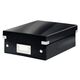 Cutie organizare mica, 220x100x280 mm, negru, LEITZ WOW Click&Store, Culoare: Negru-