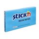 Notes autoadeziv 76x127 mm, 100 file/set, albastru neon, STICK'N, Culoare: Albastru-