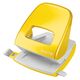 Perforator de birou, metalic, 30 coli, galben, LEITZ WOW 5008, Culoare: Galben-