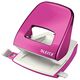 Perforator de birou, metalic, 30 coli, roz, LEITZ WOW 5008, Culoare: Roz-