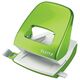 Perforator de birou, metalic, 30 coli, verde, LEITZ WOW 5008, Culoare: Verde-