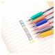 Pix cu gel, varf 0.5 mm, rubber grip, 6 buc/set, pastel, DELI-[2]