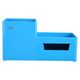 Suport accesorii birou, 4 compartimente, albastru, DELI Rio, Culoare: Albastru-[3]