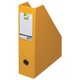 Suport reviste A4, carton plastifiat, galben, Q-CONNECT, Culoare: Galben-