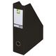 Suport reviste A4, carton plastifiat, negru, Q-CONNECT, Culoare: Negru-