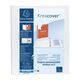 Caiet mecanic A4+, 4 inele, 30 mm, cu buzunar, alb, EXACOMPTA-[2]