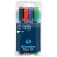 Marker permanent, varf rotund 1-3mm, 4 culori/set, SCHNEIDER Maxx 130-[2]