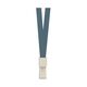 Snur textil pentru ecuson 1.5 cm, capsa plastic, 12 buc/set, albastru, DELI, Culoare: Albastru-