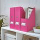 Suport vertical din carton laminat, cataloage, roz, LEITZ WOW, Culoare: Roz-[3]