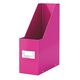 Suport vertical din carton laminat, cataloage, roz, LEITZ WOW, Culoare: Roz-