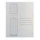 Dosar carton plic, A4, 230 g/mp, alb, 100 buc/set-
