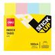Index autoadeziv hartie color, 76 x19 mm, 4 culori, DELI-[3]