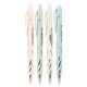 Pix cu mecanism, varf 0.7 mm, corp pastel, albastru, DELI-