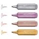 Textmarker metalizat, varf tesit 1-5 mm, 4 buc/set, FABER-CASTELL-[2]