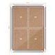 Avizier pluta pentru interior, 4 x A4, rama metalica, NOBO-[3]