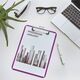 Clipboard simplu A4, mov, WOW LEITZ, Culoare: Mov-[3]
