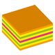 Cub notite autoadeziv, 75x75mm, 450 file/set, summer neon, KORES-[2]