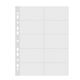 Folie protectie pentru 20 carti de vizita, A4, 120 microni, cristal, 10 buc/set, DONAU-