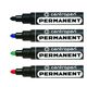 Marker permanent, varf rotund 2.5 mm, 4 buc/set, 8566 CENTROPEN-[3]