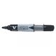 Marker tabla reincarcabil, varf rotund, negru, Vboard PILOT, Culoare: Negru-