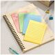 Notes autoadeziv, 101x152 mm, liniat, 4 culori x 25 file/set, DELI-[3]