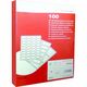 Etichete autocolante albe, 12/A4, 105x48mm, 100 coli/top, A-SERIES-