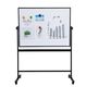 Whiteboard mobil multifunctional, 90x120 cm, DELI-
