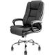 Scaun directorial, imitatie piele, roti metal, 4913S DELI-