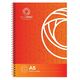Caiet cu spira A5, 70 file, 70g/mp, coperta carton, matematica, BLUERING, Liniatura: Matematica-