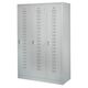 Vestiar metalic cu 3 usi, 87x50x180 cm, gri, CEHA-