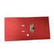 Biblioraft A4 plastifiat interior-exterior, 7.5 cm, rosu, NOKI, Culoare: Rosu-[2]