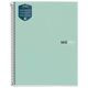 Caiet cu spirala A4, 80 file, dictando, aqua, MIQUELRIUS Antibacterial-