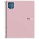 Caiet cu spirala A4, 80 file, dictando, lila, MIQUELRIUS Antibacterial-