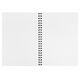 Caiet cu spirala A4, 96 file, coperta carton, matematica, PAPERLAND Black Edition, Liniatura: Matematica-[3]