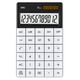 Calculator de birou cu 12 digiti, alb, DELI 1589, Culoare: Alb-