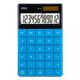Calculator de birou cu 12 digiti, albastru, DELI 1589, Culoare: Albastru-
