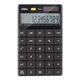 Calculator de birou cu 12 digiti, negru, DELI 1589, Culoare: Negru-