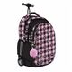 Ghiozdan troller fete, 4 compartimente, Pink Checkered, ST.RIGHT TB01-