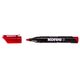 Marker permanent, varf rotund 3mm, rosu, KORES, Culoare: Rosu-