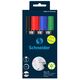 Marker whiteboard si flipchart, varf rotund 2-3 mm, 4 culori/set, SCHNEIDER Maxx 290-