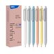 Pix cu gel, varf 0.5 mm, albastru, Infini DELI, Culoare: Albastru-