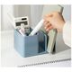 Suport accesorii birou, 2 compartimente + 2 separatoare, albastru, NUSIGN DELI-[5]