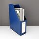 Suport vertical pentru cataloage, A4, carton laminat, 90mm, albastru, D.RECT, Culoare: Albastru-[4]
