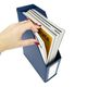Suport vertical pentru cataloage, A4, carton laminat, 90mm, albastru, D.RECT, Culoare: Albastru-[2]