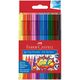 Carioci 10 culori/set Grip FABER-CASTELL-